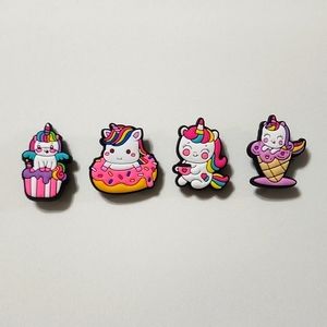 Unicorn Jibbitz for Crocs 4 pcs. Desserts
